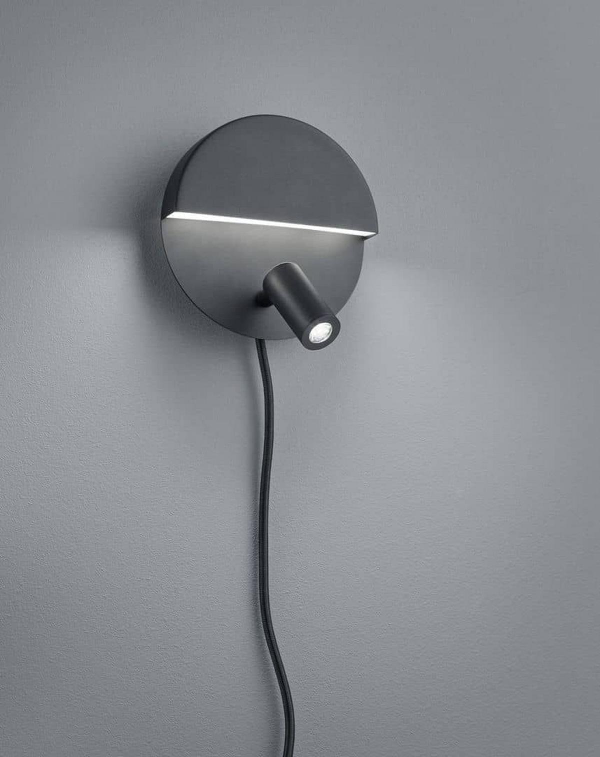 LED-WANDLEUCHTE 222370232 MARIO - Schwarz, KONVENTIONELL, Metall (16cm) - Trio Leuchten