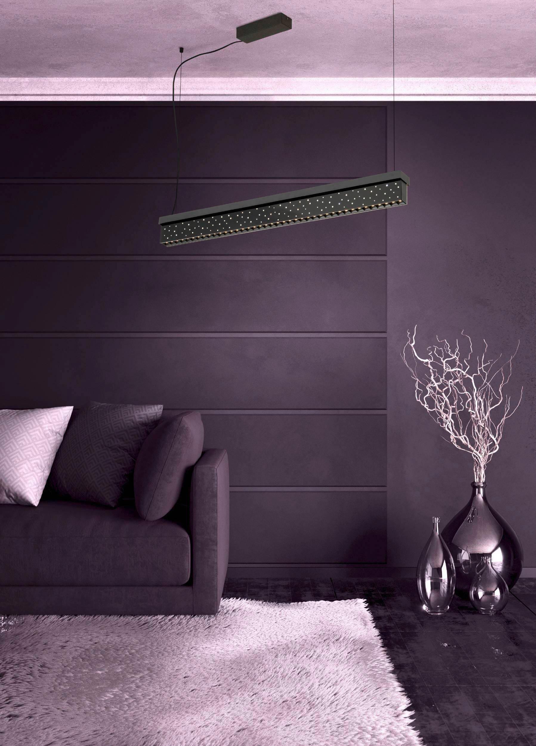 Hängeleuchte 39826 Aurotonello - Schwarz, Design, Glas/Metall (117/6,5/150cm) - Eglo