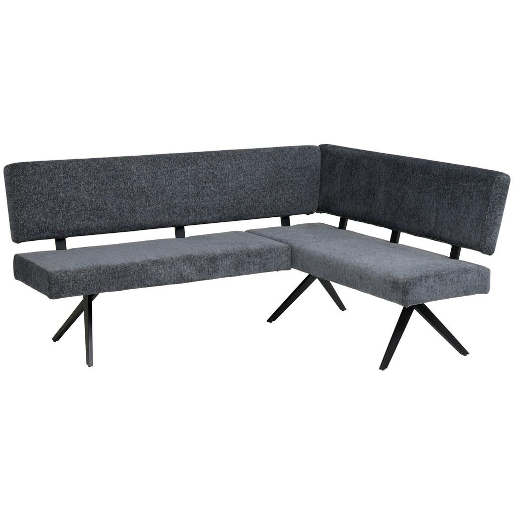 Eckbank Chios Leinenoptik Grau, S: 190x150cm