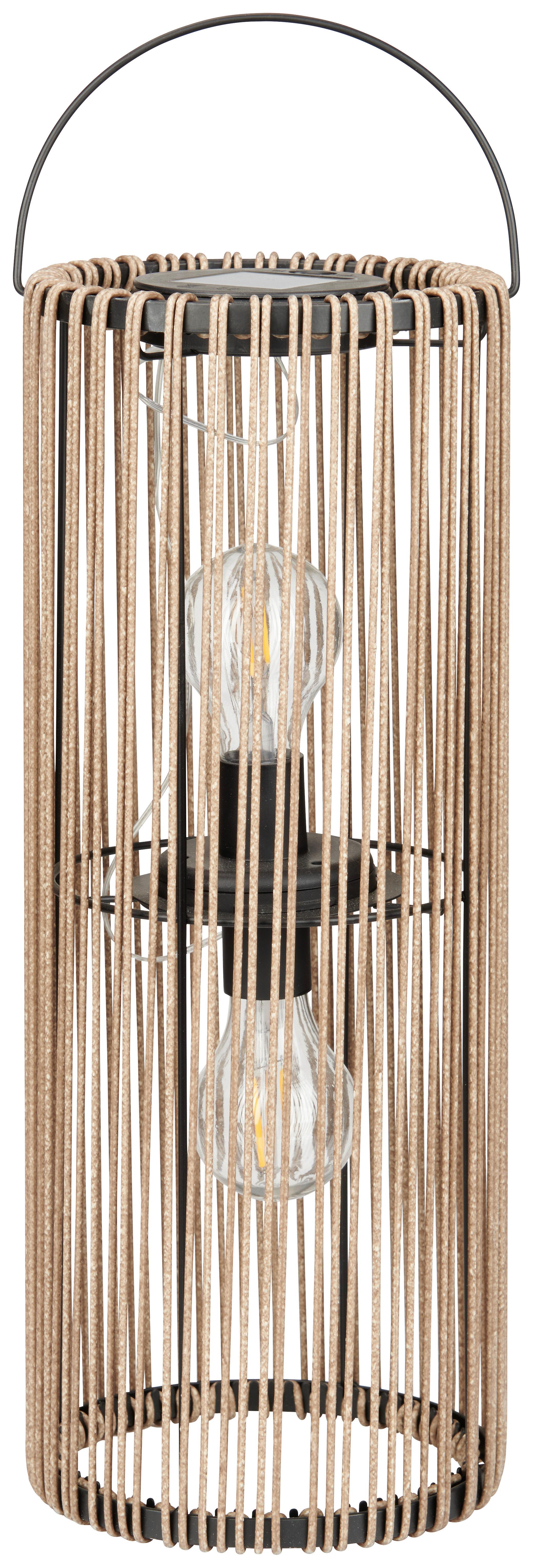 Solární svítidlo Laurin - hnědá, Moderní, kov/plast (16/50cm) - Modern Living