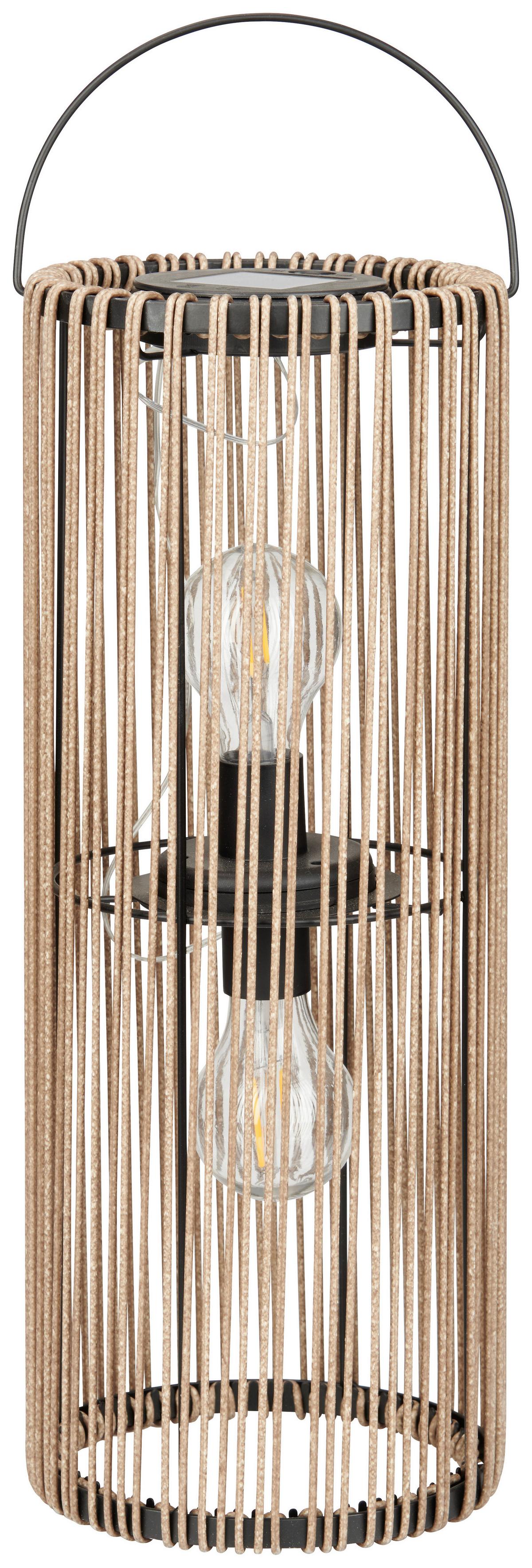 Solární svítidlo Laurin - hnědá, Moderní, kov/plast (16/50cm) - Modern Living
