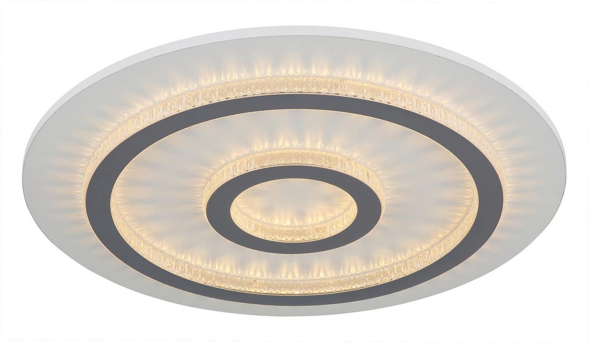 Led Mennyezeti Lámpa 48042-40w  Jayden - világosszürke/fehér, Design, műanyag/fém (45/5,5cm) - Globo