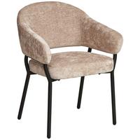 Armlehnstuhl Nova Mikrofaser Beige, B: 60 Cm - Beige/Schwarz, KONVENTIONELL, Holz/Textil (60/80/62cm) - MID.YOU