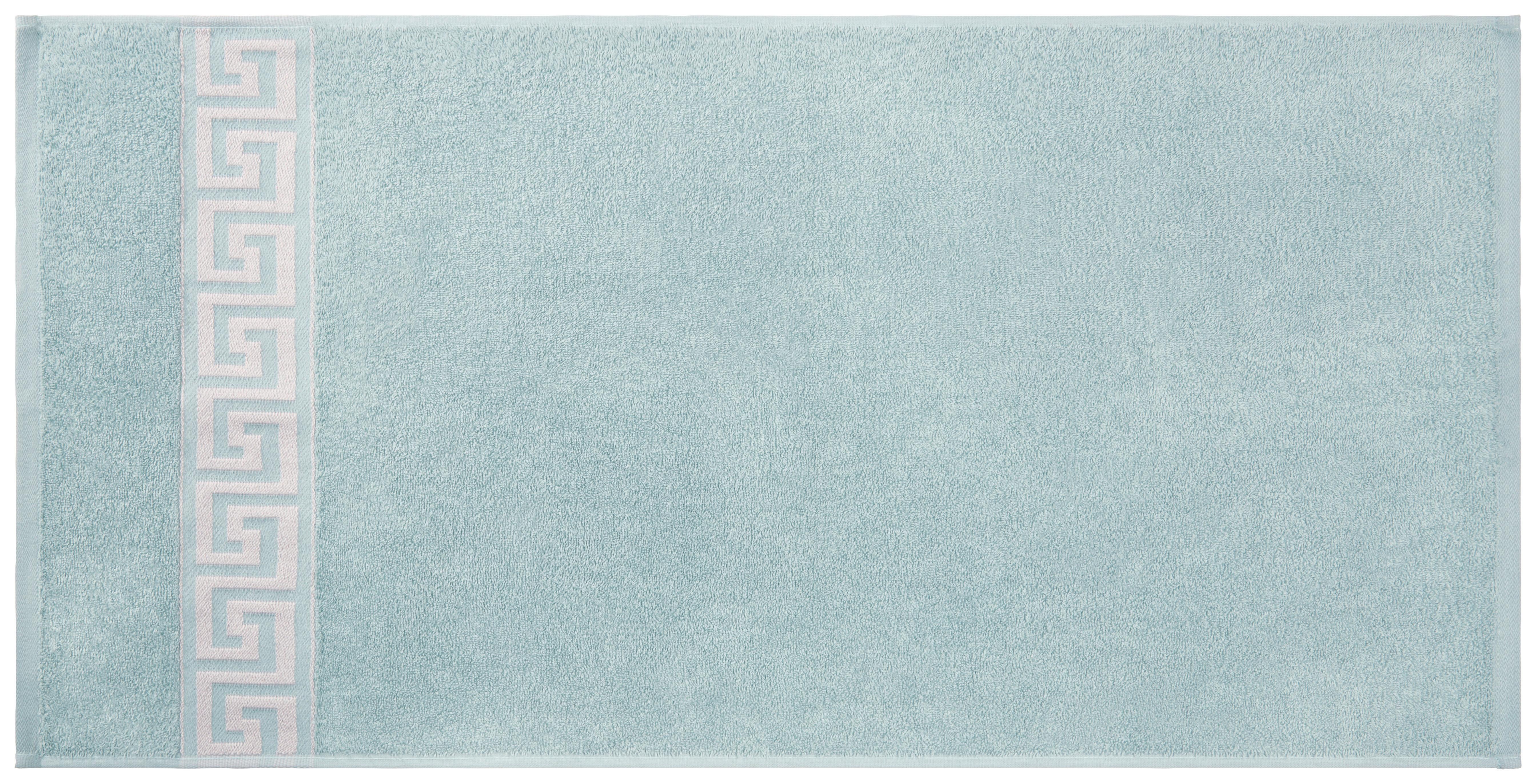 Handtuch Mäander 50x100 cm Lindgrün - Grün, ROMANTIK / LANDHAUS, Textil (50/100cm) - James Wood