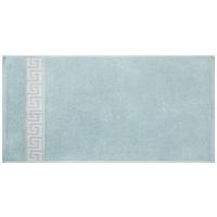 Handtuch Mäander 50x100 cm Lindgrün - Grün, ROMANTIK / LANDHAUS, Textil (50/100cm) - James Wood