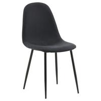 Stuhl-set Polar - Schwarz, Design, Textil/Metall (44/87/53cm) - Livetastic