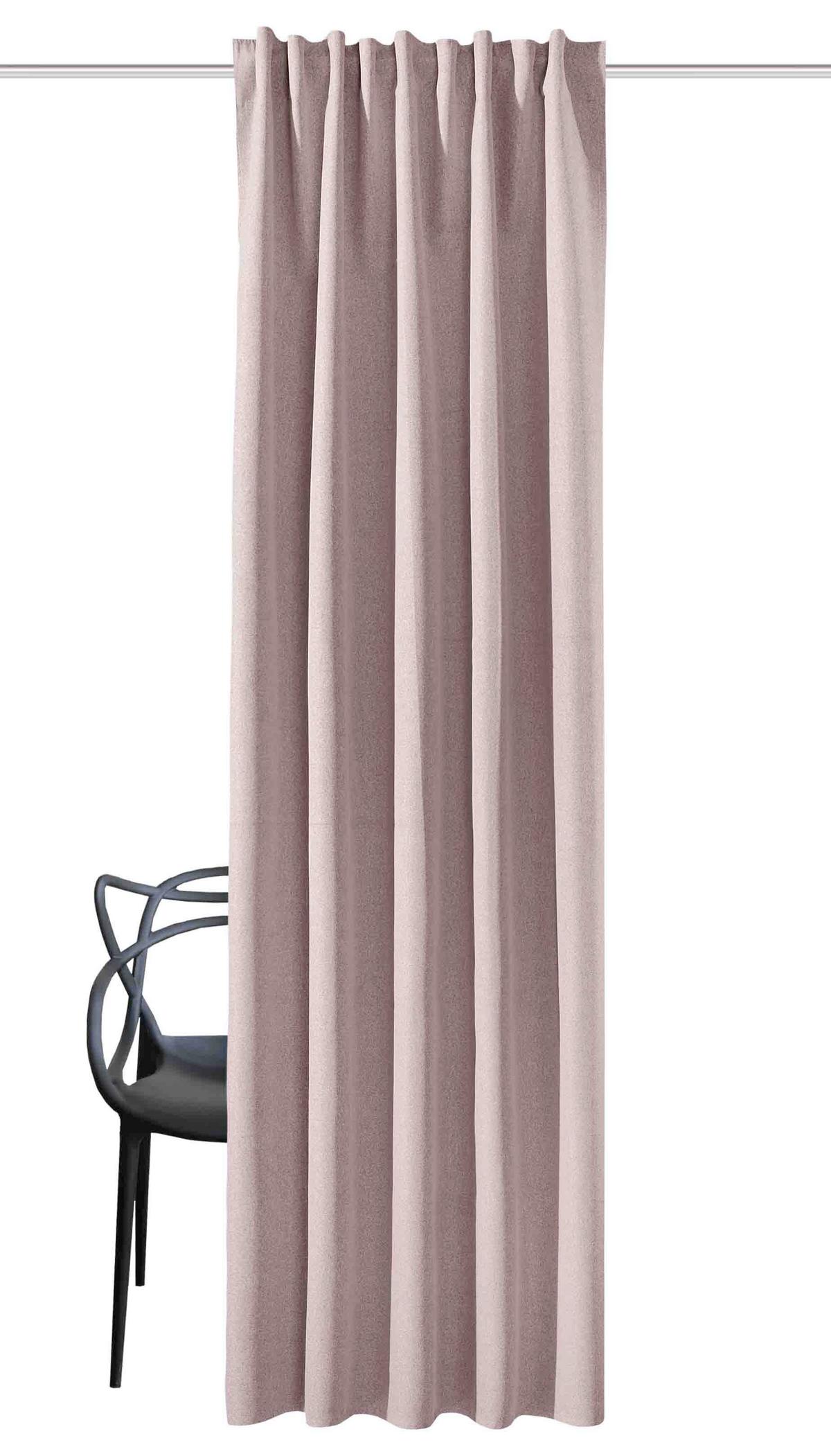 Fertigvorhang Jonalu - Rosa, Basics, Textil (140/300cm)