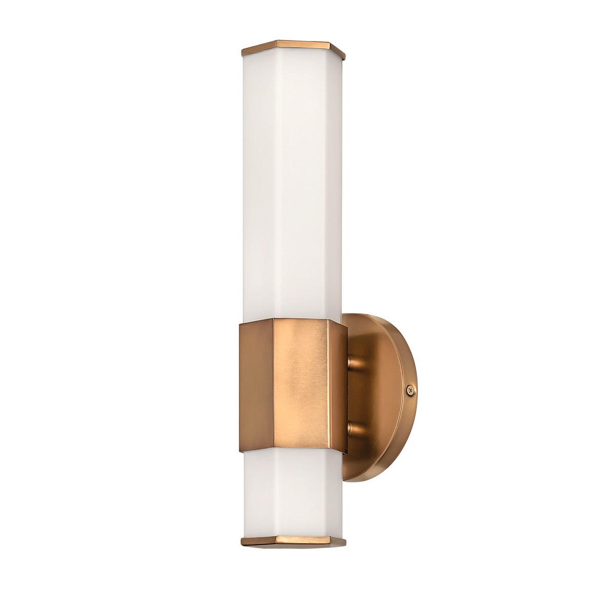 Bad-wandleuchte Facet Ip44 1-Flammig In Messingfarben - Messingfarben, Design, Glas/Metall (35,6/12,7/10.5cm) - Elstead Lighting