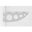 Fachbodenhalter Serenissima -sb- - Silberfarben, Metall (18cm) Fachbodenhalter Serenissima -sb- - Silberfarben, Metall (18cm)
