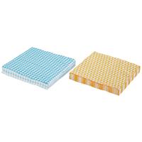 Serviette Goma Absraktes Gelb/Blau 20 Stk., 17x17 cm - MODERN, Papier (17/17/3cm)