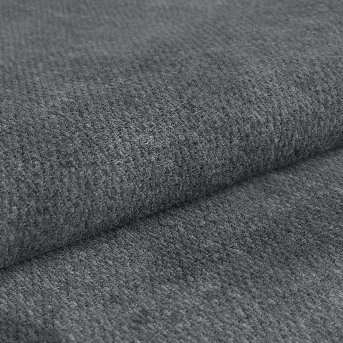 Velká pohovka DIUN, antracitová, s polštáři - šedá/černá, Trend, textil (310/76-90/124cm) - Luca Bessoni