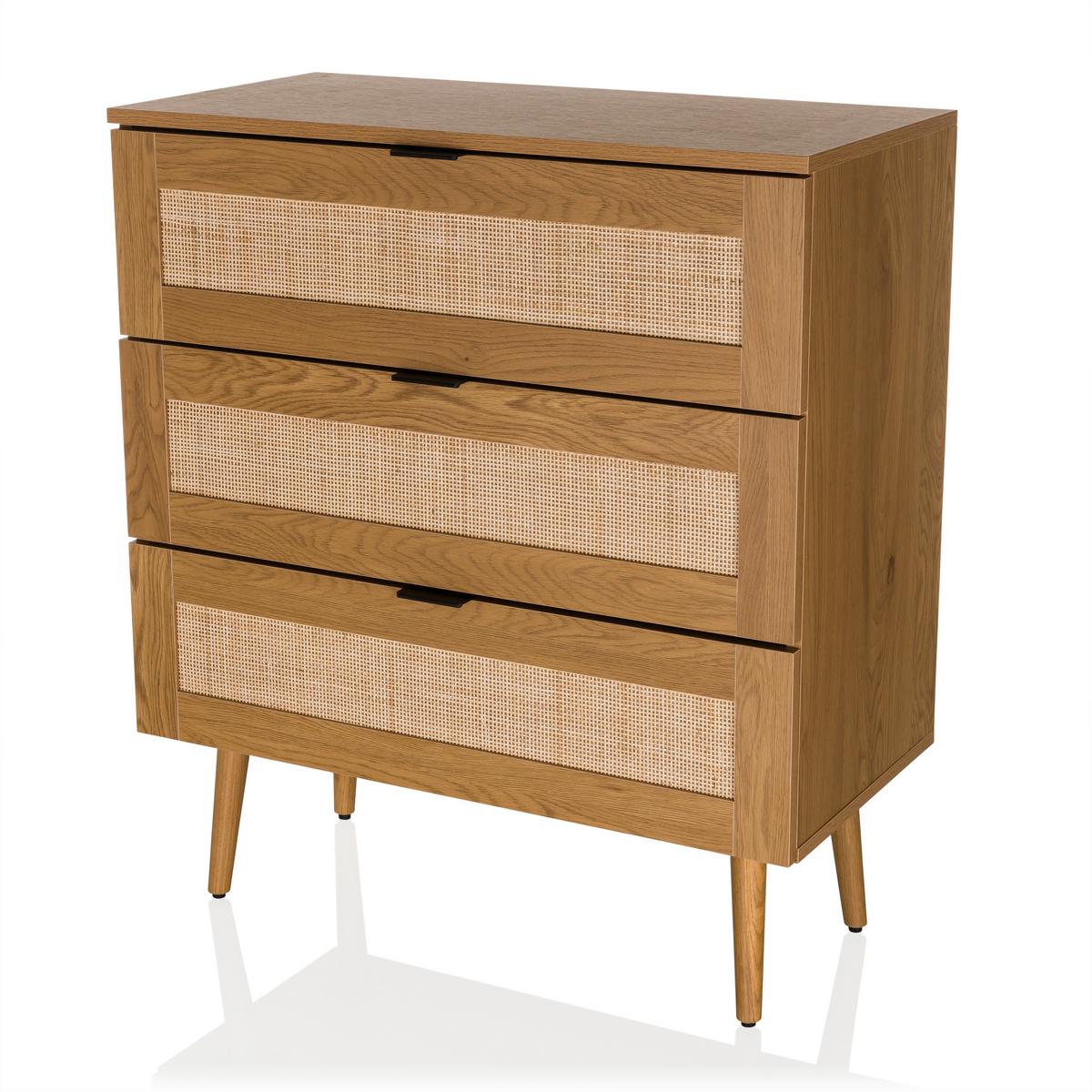 Kommode Boheo Eichefarben B: 80 Cm - Eichefarben, MODERN, Holzwerkstoff (80/90/40cm) - MID.YOU