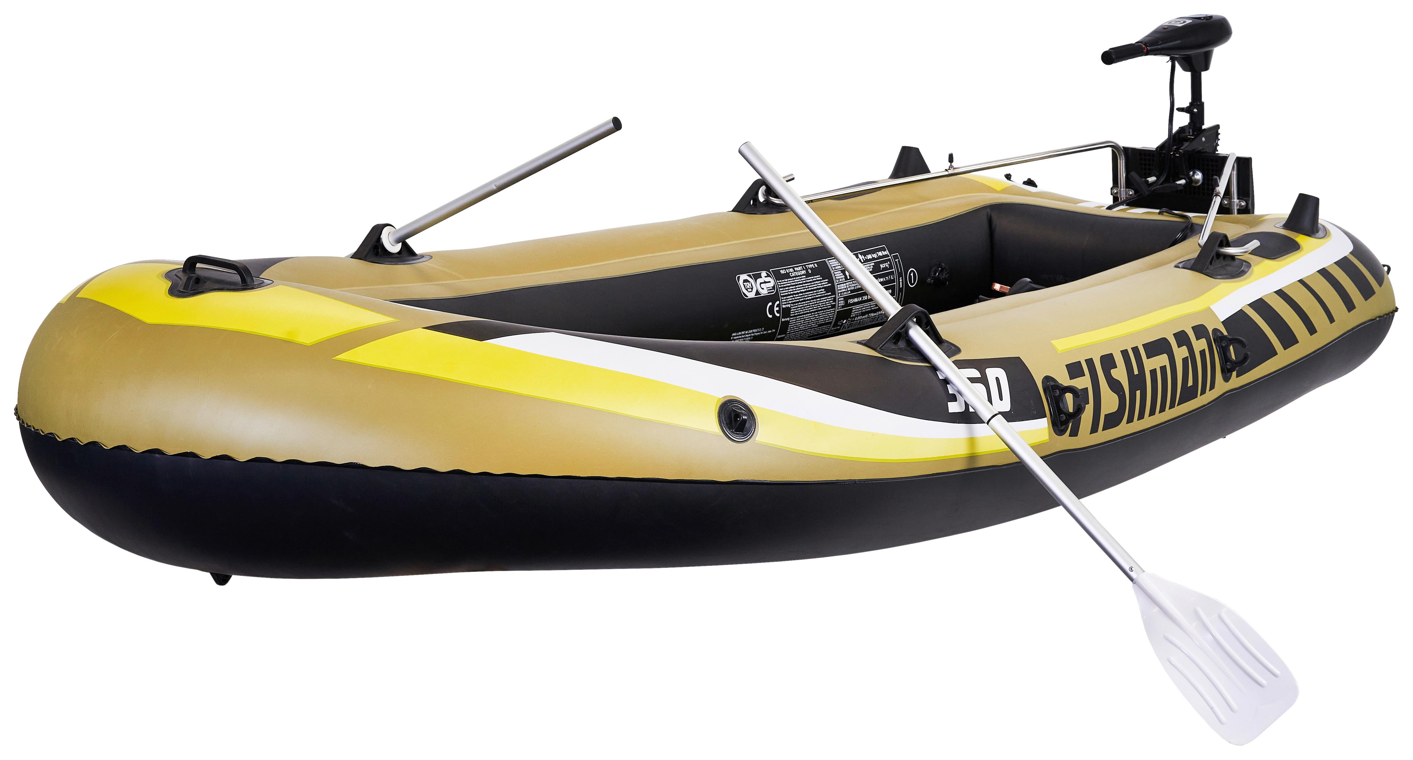 Schlauchboot Sbm 350 Gelb/ Sandfarben 3 Personen Pumpe - Sandfarben/Gelb, KONVENTIONELL, Kunststoff (305/136/42cm)