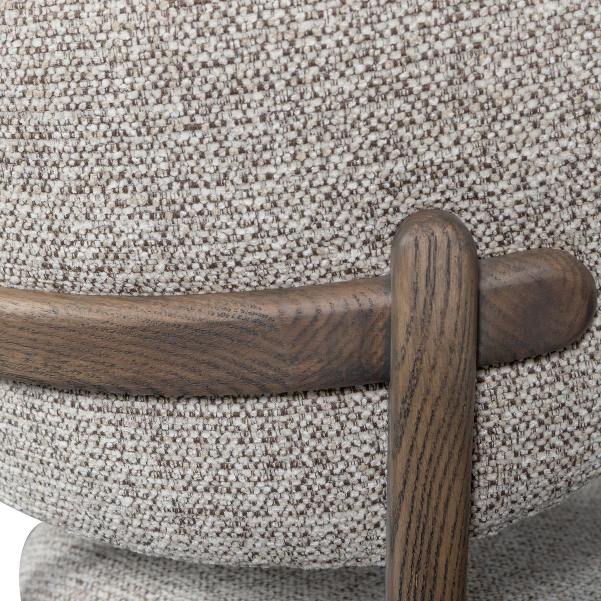 Stuhl-Set Udar Naturfarbe/Dunkelbraun B: 51cm - Dunkelbraun/Naturfarben, MODERN, Holz/Textil (51/82/60cm) - Livetastic