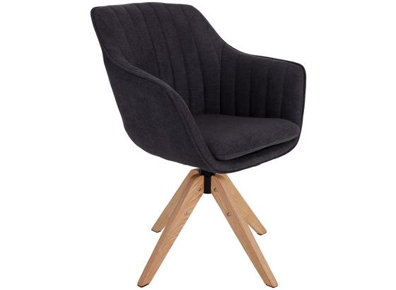Drehstuhl Belluno Anthrazit - Eichefarben/Anthrazit, MODERN, Holz/Textil (60/88/57,5cm) - Luca Bessoni Drehstuhl Belluno Anthrazit - Eichefarben/Anthrazit, MODERN, Holz/Textil (60/88/57,5cm) - Luca Bessoni
