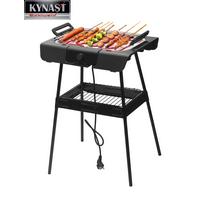 Tischgrill 37,5x28 cm inkl. Standfuß - Schwarz, Basics, Kunststoff - Atrigo