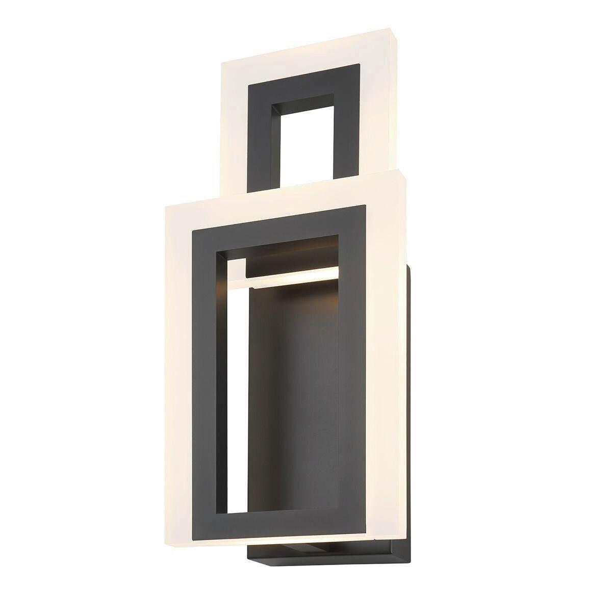 Led Falilámpa Qn-Inizio-1w-Bk - fekete, Design, műanyag/fém (40,6/17,6/10,2cm) - Elstead Lighting