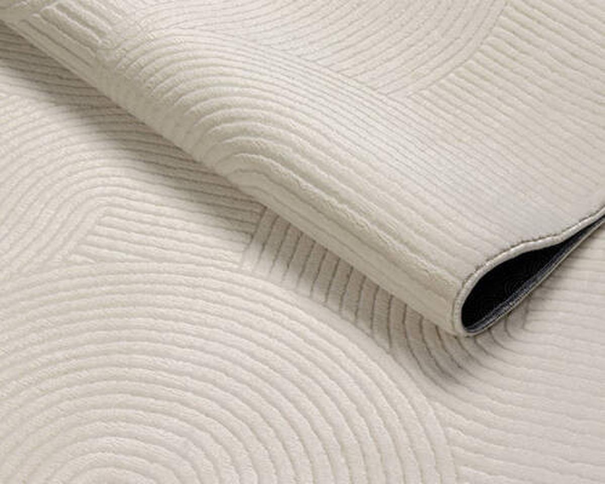 Webteppich Stilo - Creme, KONVENTIONELL, Textil (160/220cm)