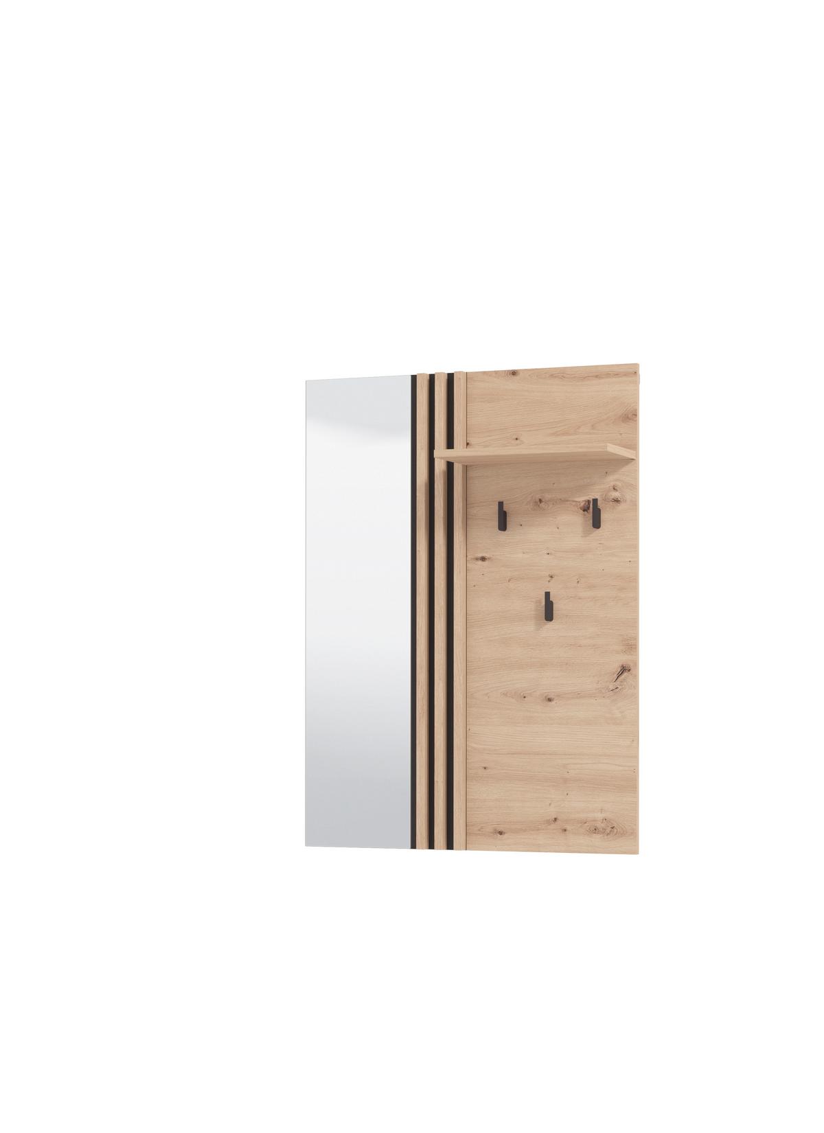 Előszobapanel Laval - Artisan tölgy, Basics, faalapú anyag (76/102/20,5cm)