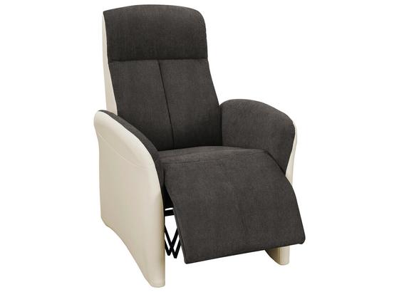 Tv Kreslo Ralf - tmavosivá/béžová, Moderný, textil (75/108/87cm) Tv Kreslo Ralf - tmavosivá/béžová, Moderný, textil (75/108/87cm)