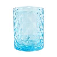 Fogkefetartó Pohár Glassy Aqua - kék, üveg (7,5/10/5cm)