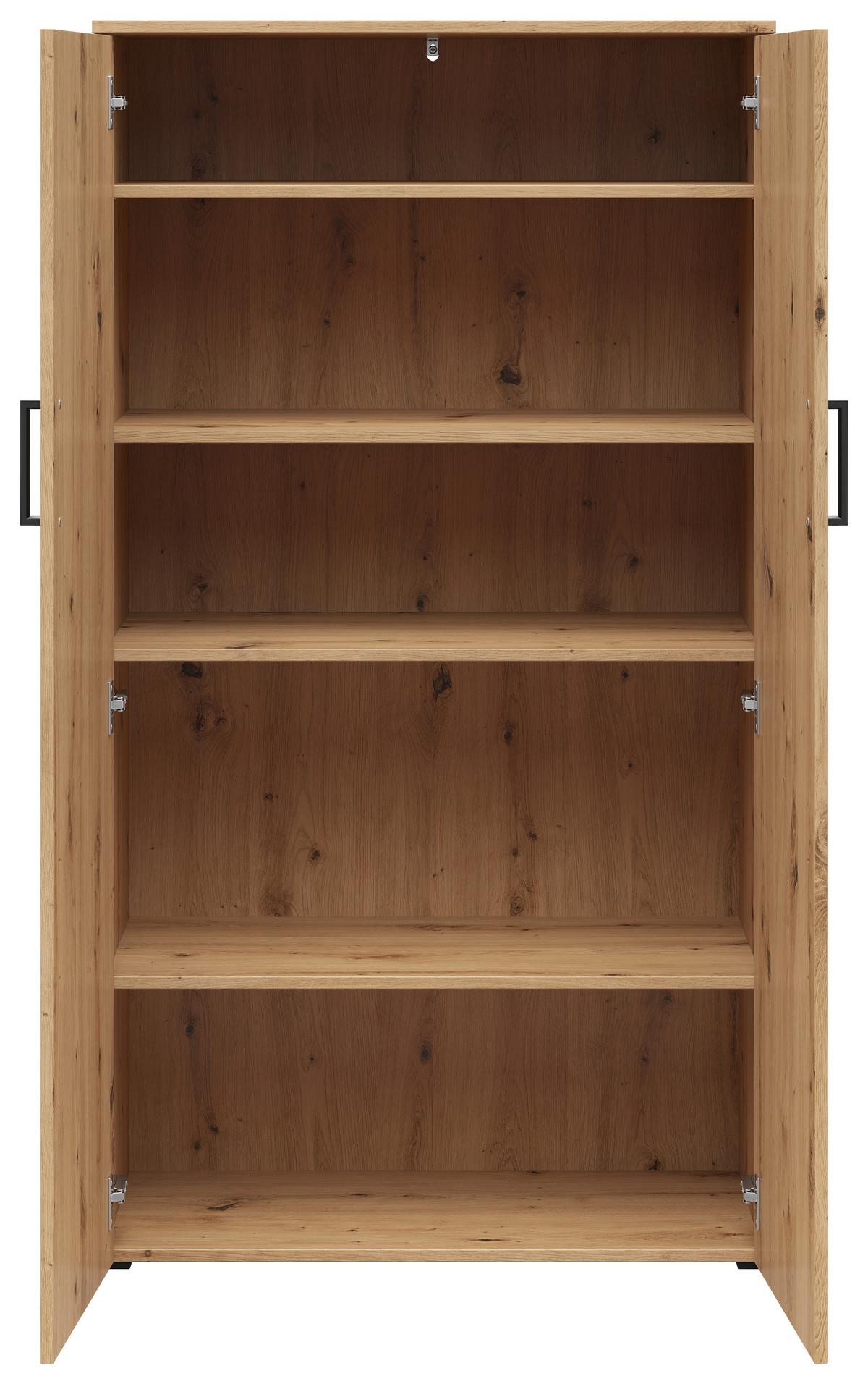 SKRIŇA Multistauraum - čierna/dub artisan, Modern, kompozitné drevo/plast (80/147/40cm)
