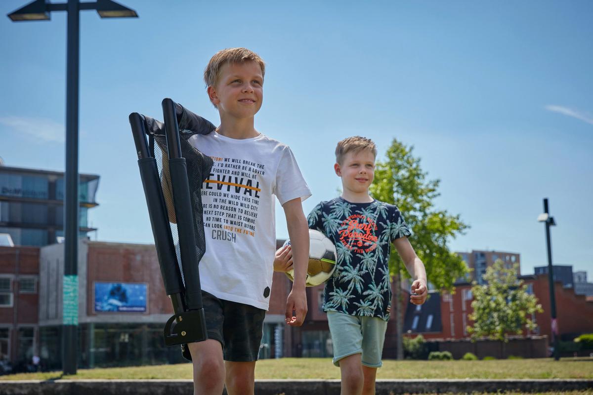 Fußballtor Salta Challenge - Schwarz, KONVENTIONELL, Metall (100/60/60cm) - Salta
