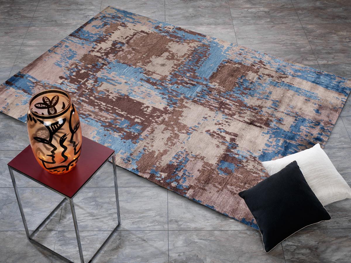 Orientalischer Webteppich Bunt Angeles 250x350 cm - Blau/Beige, Design, Textil (250/350cm) - Musterring