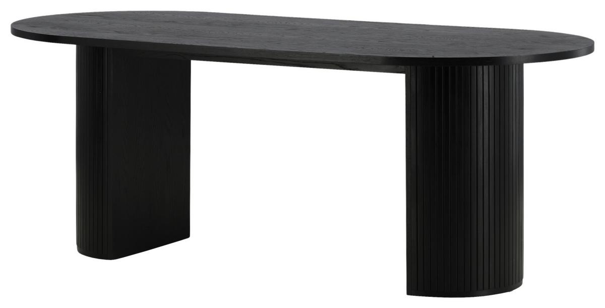 Esstisch Bianca - Schwarz, Design, Holz/Holzwerkstoff (200/90/75cm) - Livetastic