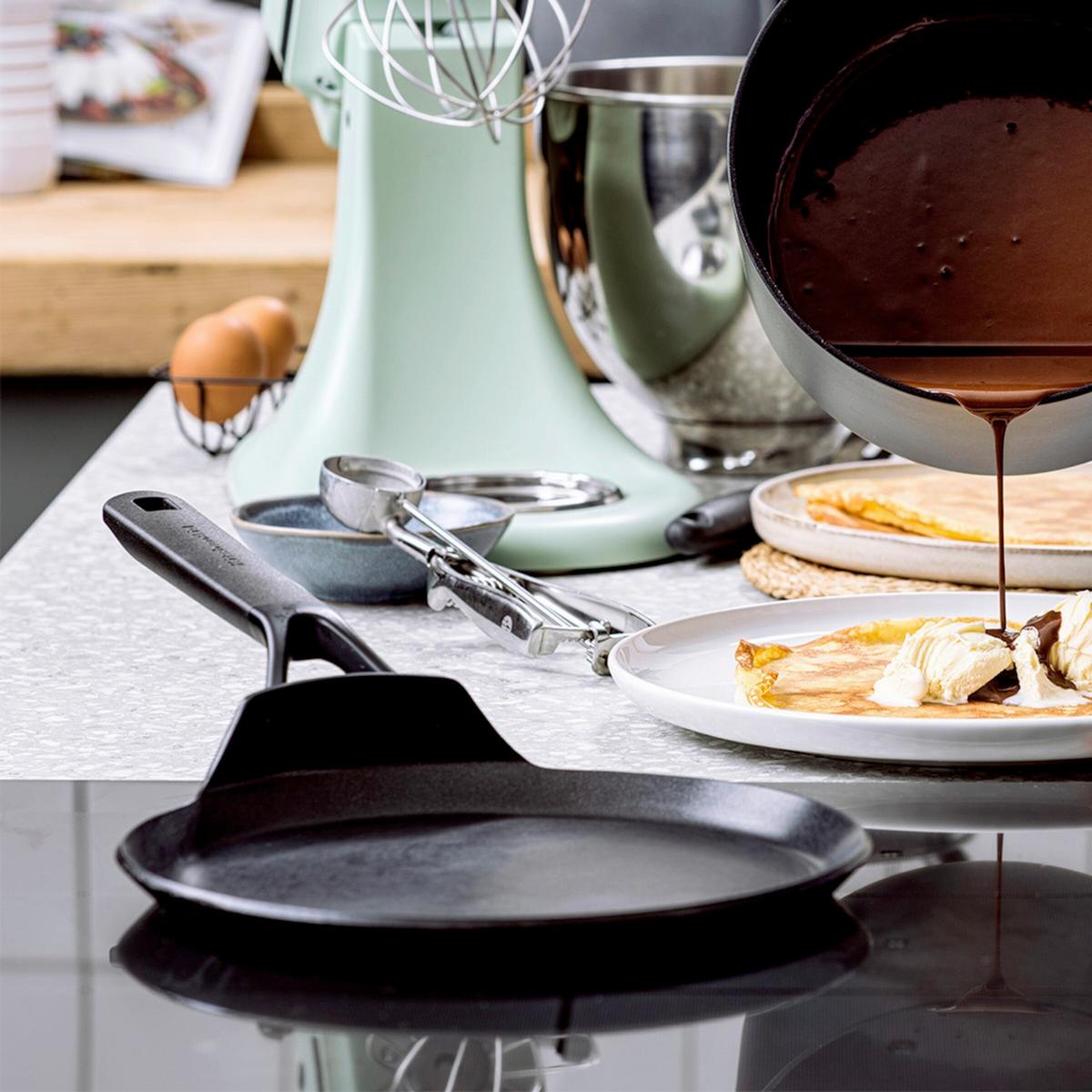 Pancakepfanne schwarz, DM 24 cm - Schwarz, Basics, Kunststoff/Metall (24cm) - KitchenAid