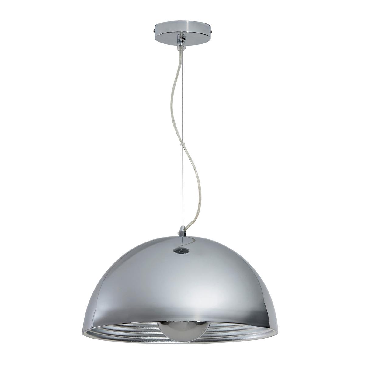 Závesná lampa ISA - chrómová/strieborná, Modern, kov (40/40/130cm) - Bessagi Home