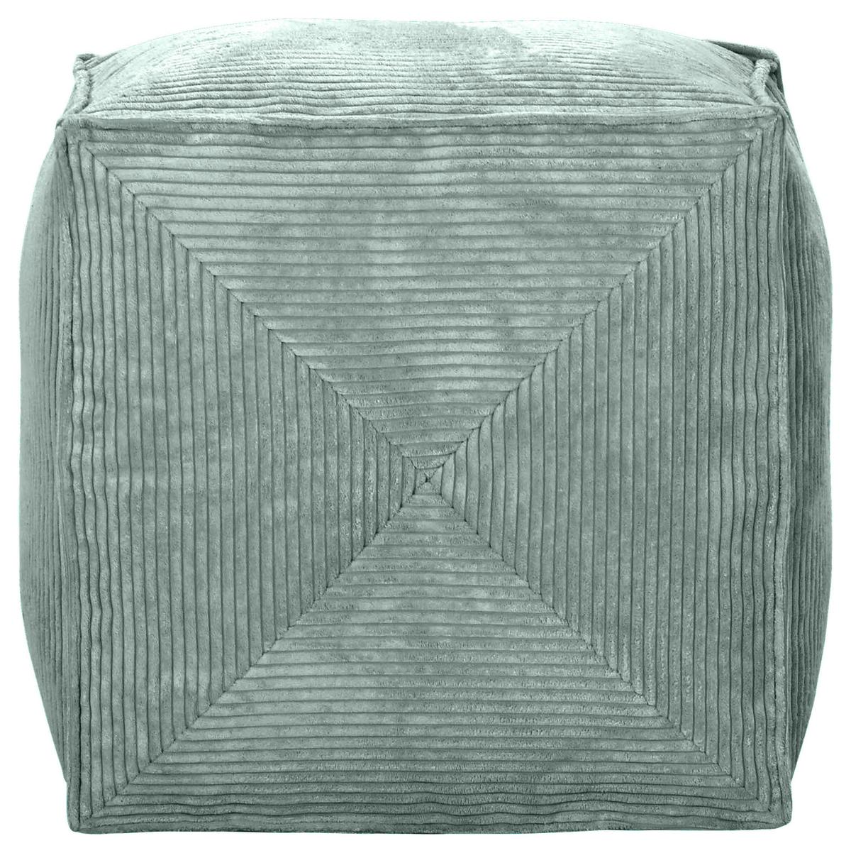 HOCKER Gimba, Olivgrün D: 65 cm - Mintgrün, KONVENTIONELL, Textil (65/45/65cm) - MID.YOU