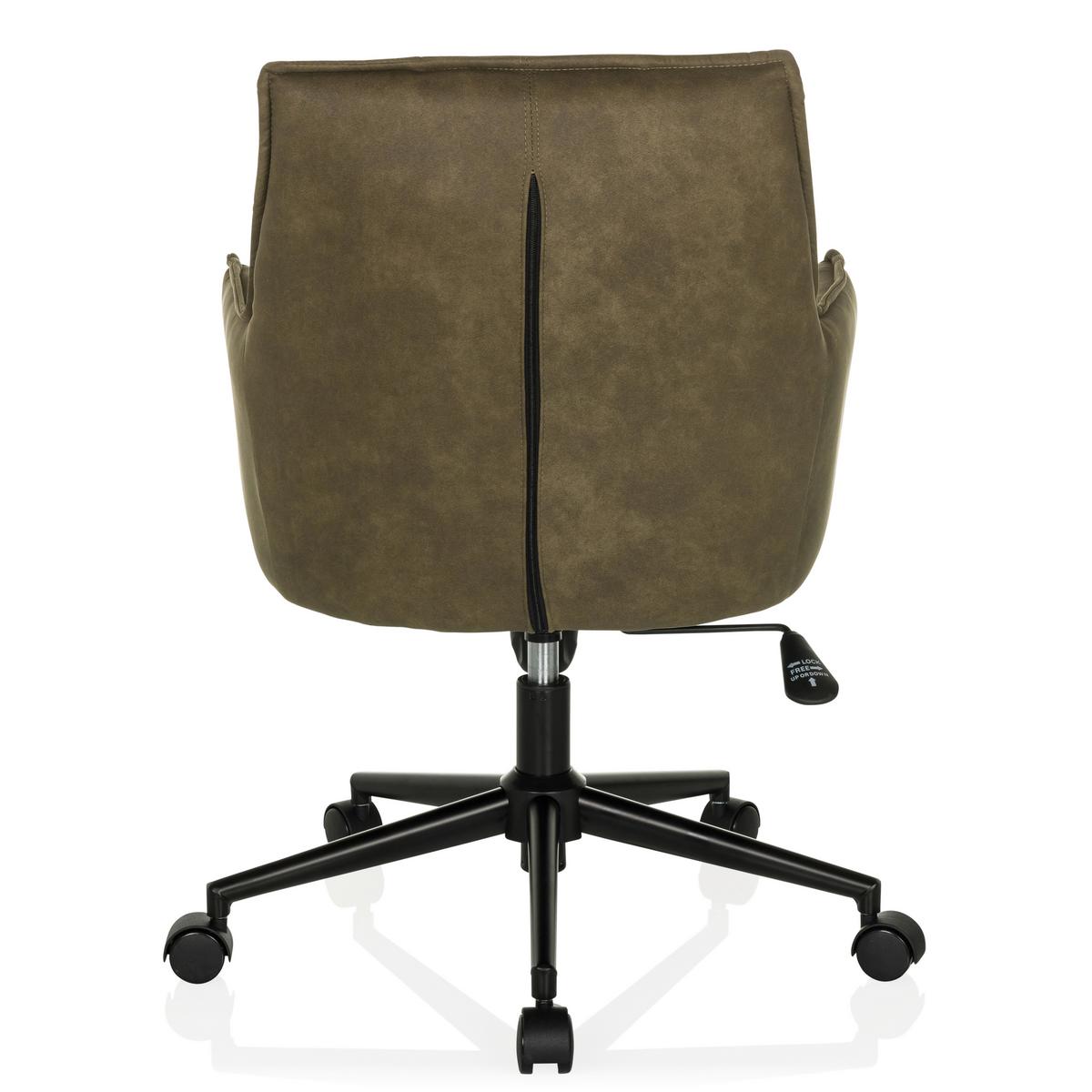 Drehstuhl Solao Life Grün B: 54 cm - Schwarz/Grün, MODERN, Kunststoff/Textil (54/85/70cm) - MID.YOU