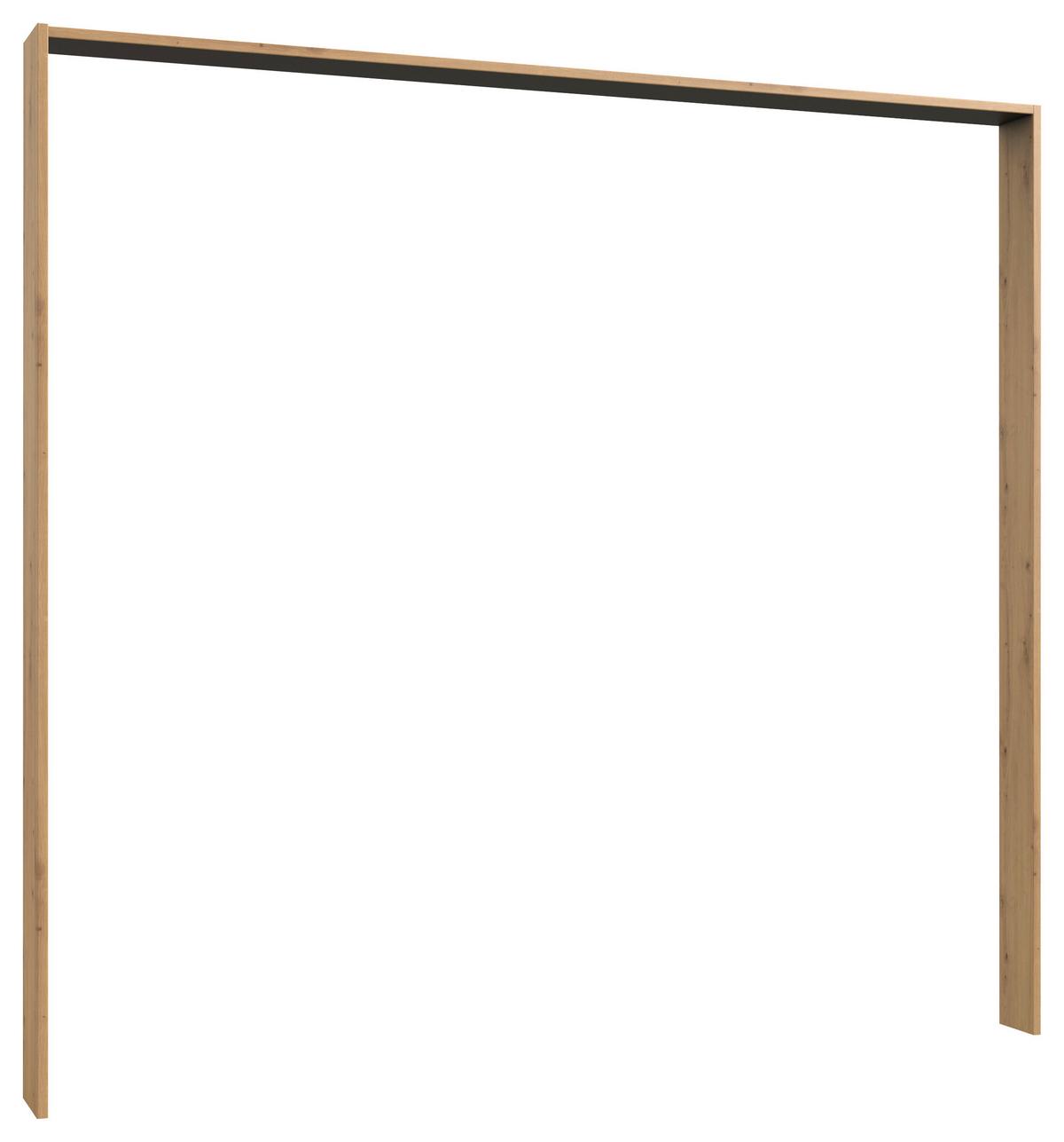 Passepartout-Rahmen Oldenburg Eiche Dekor für B: 180 cm - Eichefarben/Eiche Artisan, KONVENTIONELL, Holzwerkstoff (183/200/12cm)