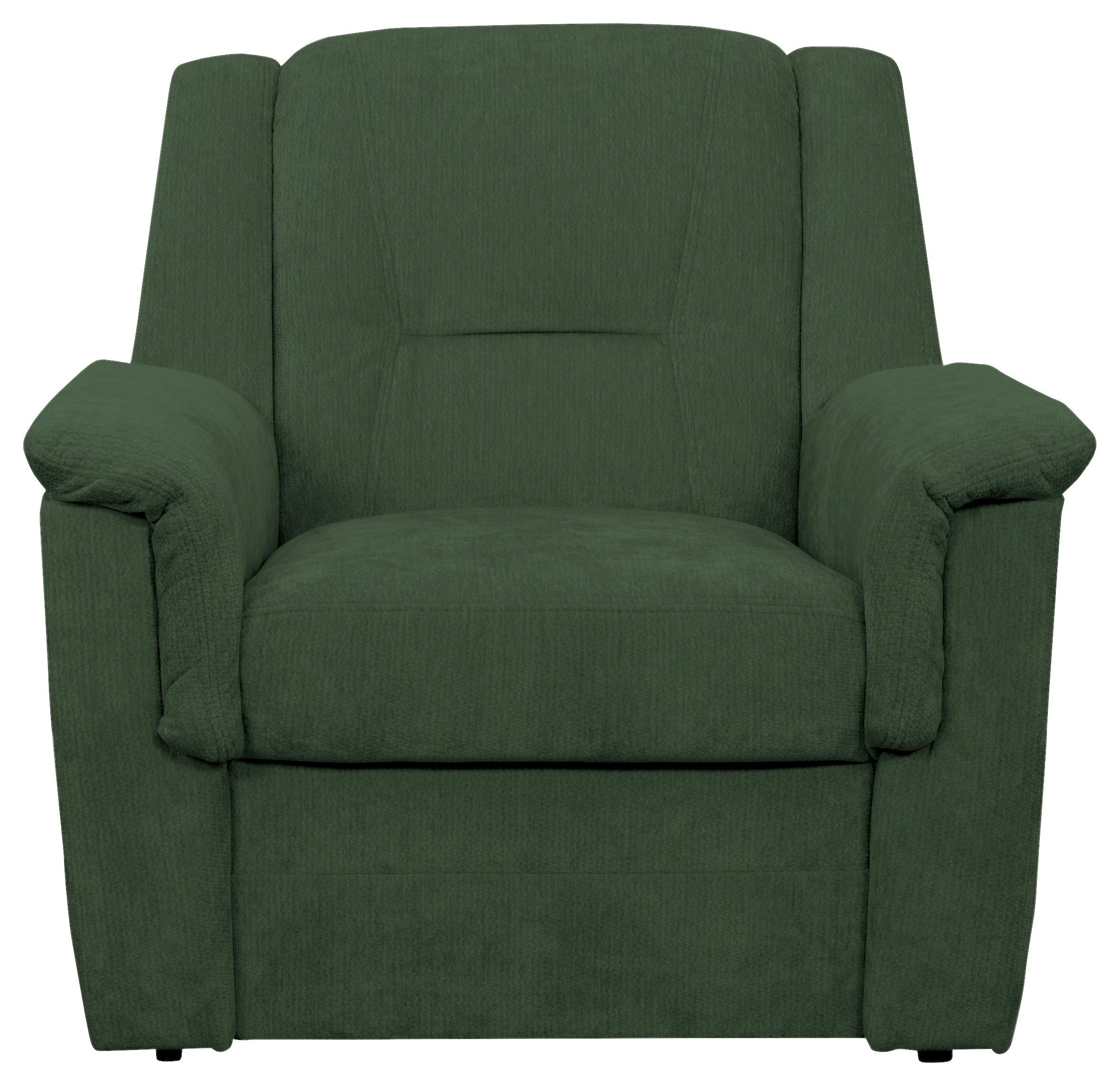 FERNSEHSESSEL Rafael, Dunkelgrün B: 94 cm - Dunkelgrün/Schwarz, Trend, Textil (94/95/95cm)