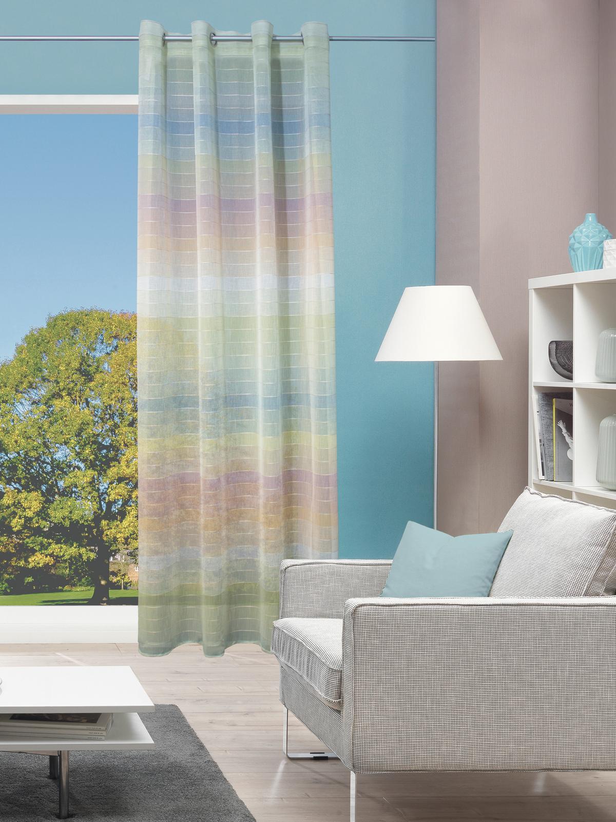 Ösenvorhang Rainbow Multicolor - Multicolor, Basics, Textil (140/245cm) - Schmidt W. Gmbh