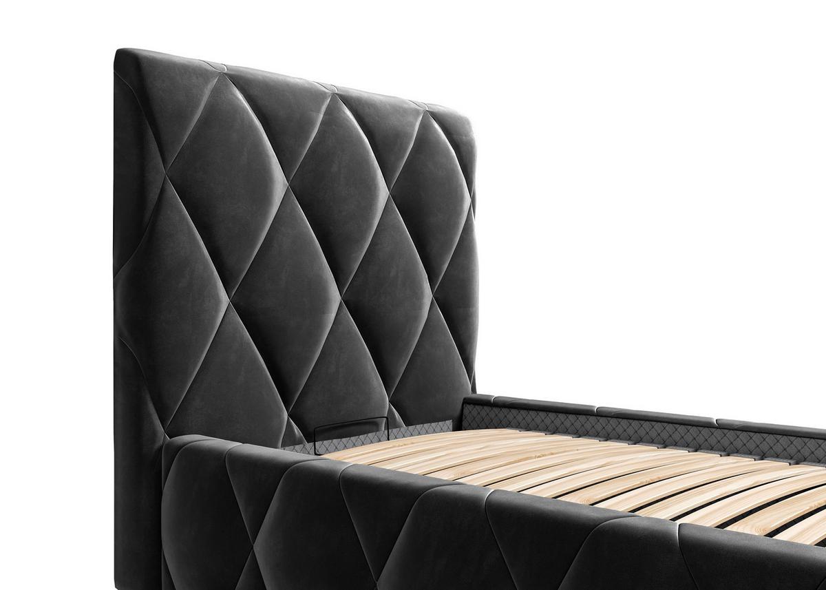 Polsterbett Trivio 80x200 cm Anthrazit - Anthrazit, MODERN, Holz/Holzwerkstoff (80/200cm) - MID.YOU