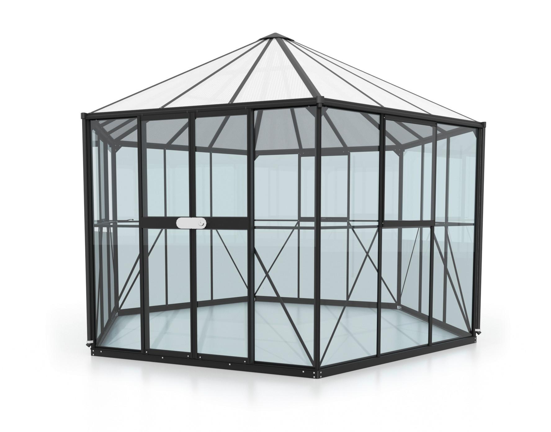 Gewächshaus HERA in mit sechseckiger Form