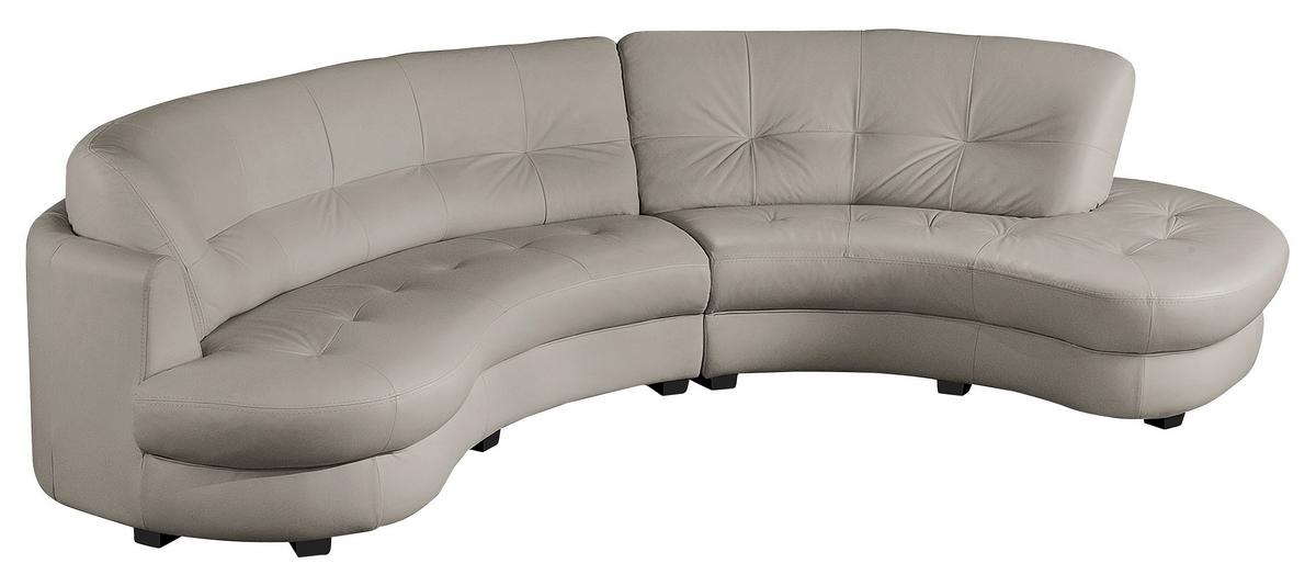 Ecksofa Bretania Hellgrau S: 300x113 cm - Hellgrau/Schwarz, Design, Leder/Textil (300/113cm) - Livetastic