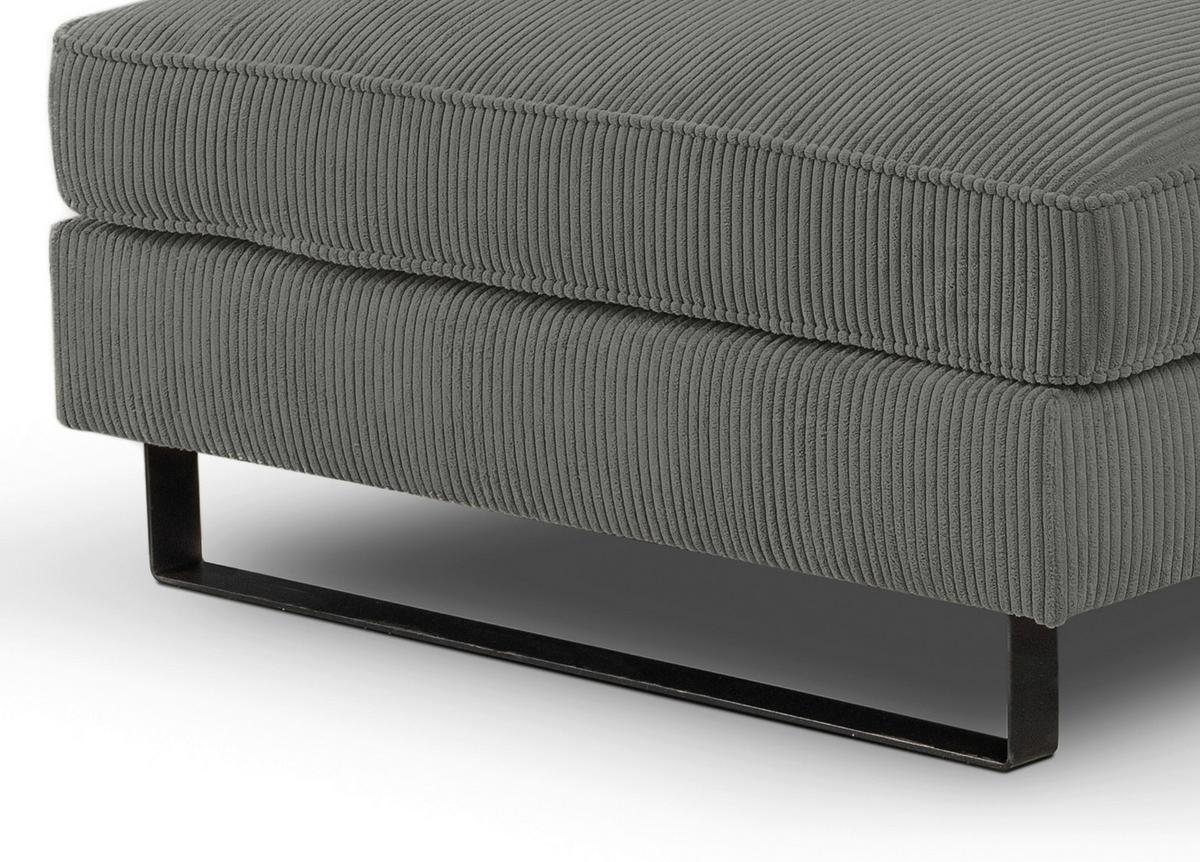 Ecksofa Bolivia Grau S: 276x183 cm - Beige/Schwarz, Basics, Holzwerkstoff/Textil (276/183cm) - MID.YOU