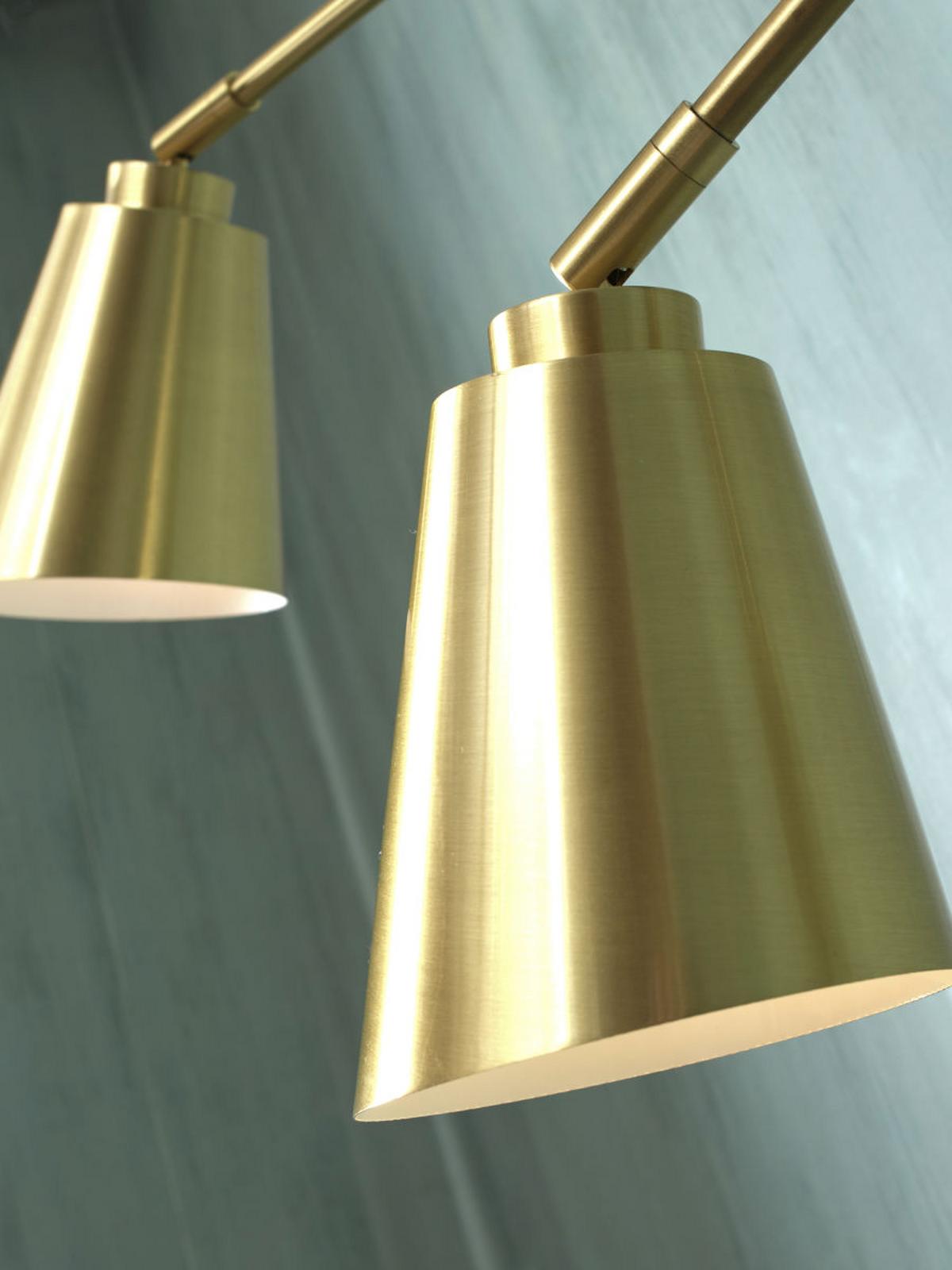 Wandleuchte Bremen 2-Flammig mit Schalter - Goldfarben, Basics, Metall (12/12/2,5cm) - It's about Romi