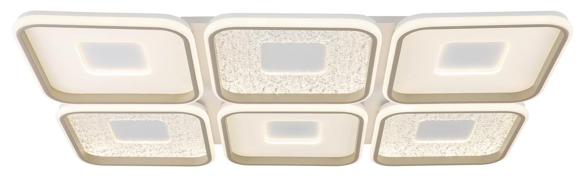 LED-Deckenleuchte Memory-Funktion - Sandfarben/Klar, Design, Kunststoff/Metall (100,1/67/7,8cm) - Globo