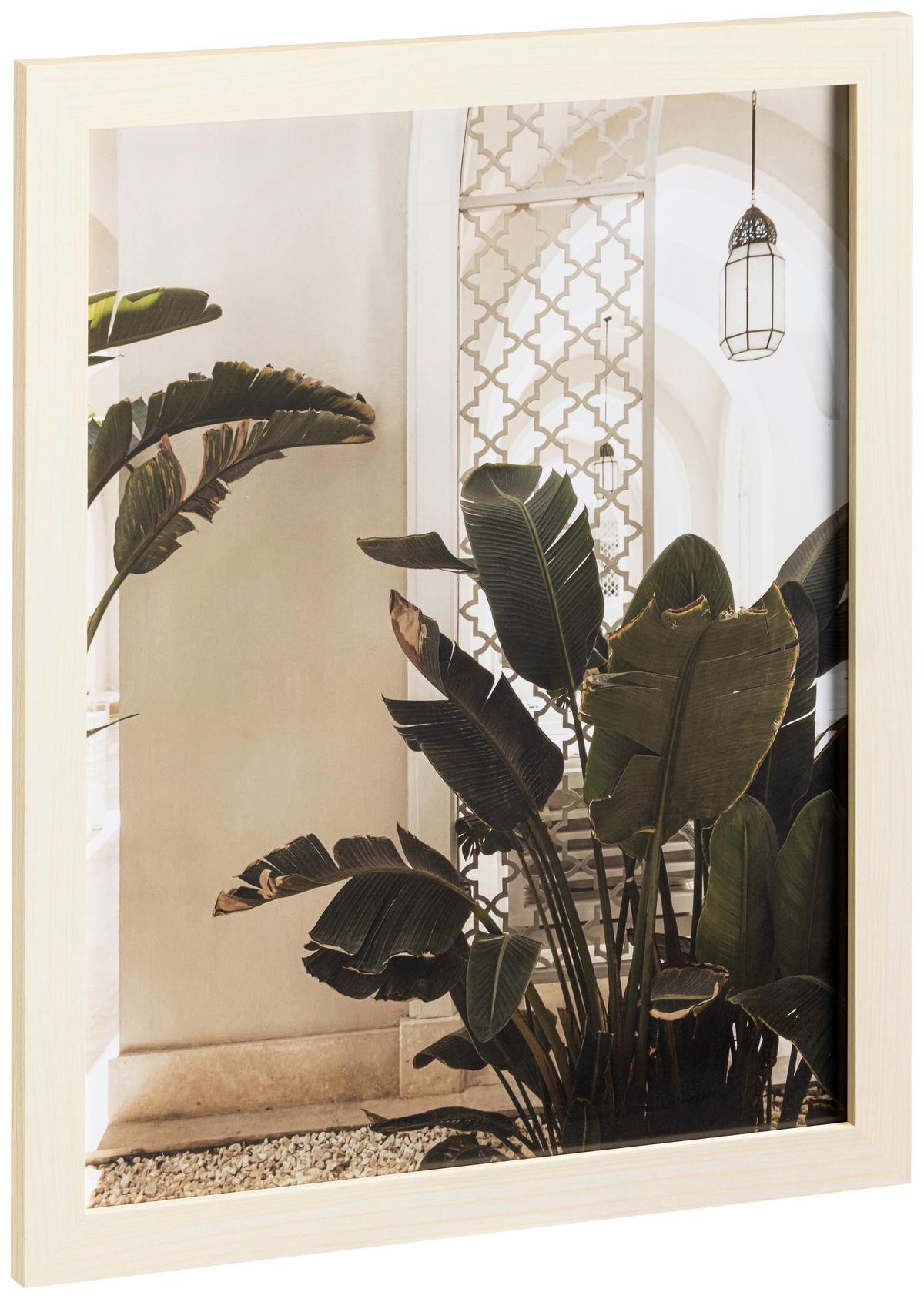 Bilderrahmen Lydia - Tannenholzfarben, KONVENTIONELL, Glas/Papier (45/55cm) - Luca Bessoni