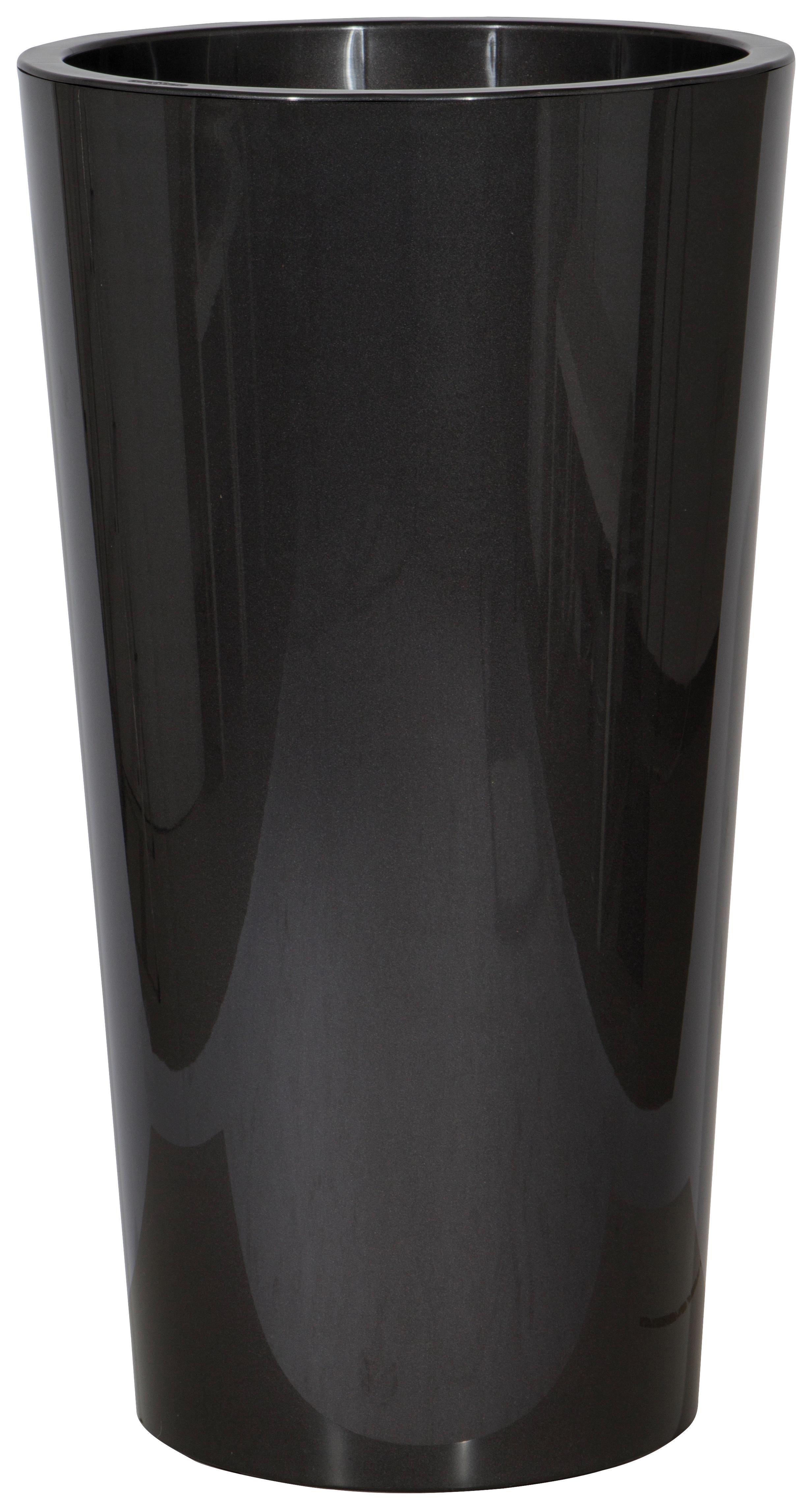Pflanzentopf Anthrazit D: 40 cm Rund - Anthrazit, Basics, Kunststoff (40/73cm)