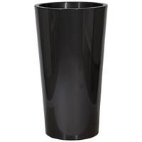 Pflanzentopf Anthrazit D: 33 cm Rund - Anthrazit, Basics, Kunststoff (33/61cm)