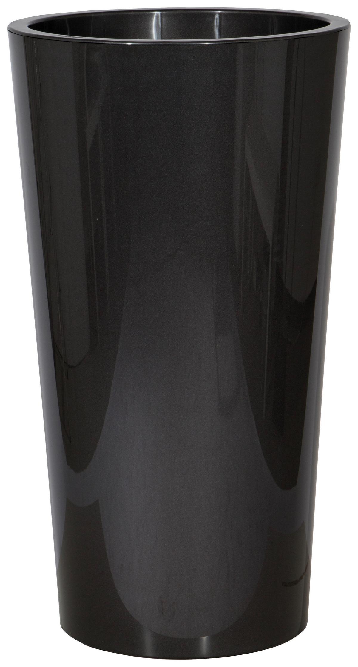 Pflanzentopf Anthrazit D: 33 cm Rund - Anthrazit, Basics, Kunststoff (33/61cm)