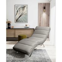 Relaxliege Swing Silver Dunkelgrau B: 65 Cm - Dunkelgrau/Silberfarben, Design, Textil (65/65-95/171cm) - Livetastic