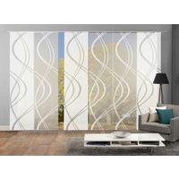 Flächenvorhang 6-Tlg. Tiberio B: 60 cm, Weiß - Weiß, MODERN, Textil (60/245cm)