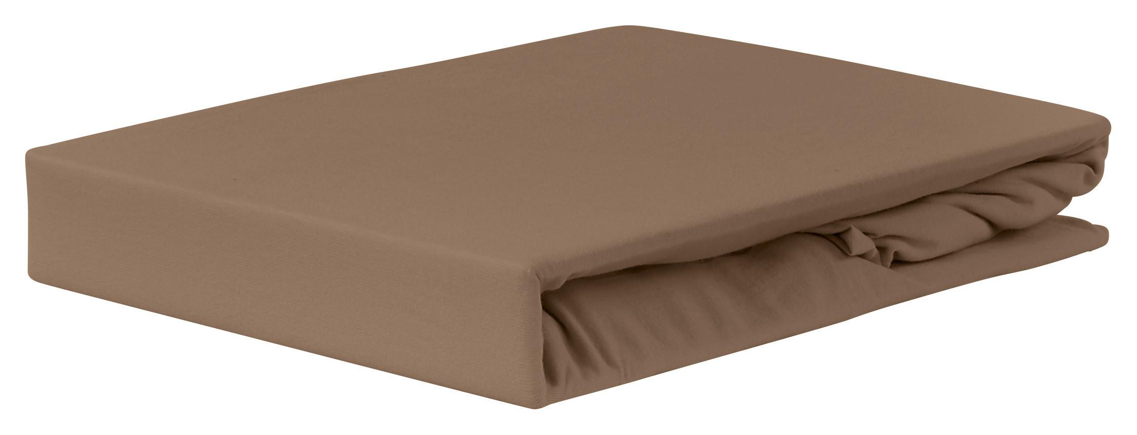 Spannleintuch Jardena Taupe 180x200 cm Baumwolle - Taupe, ROMANTIK / LANDHAUS, Textil (180/200cm) - James Wood