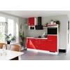 Küchenleerblock Ip4050 - Rot/Weiß, Design, Holzwerkstoff (215cm) - Impuls
